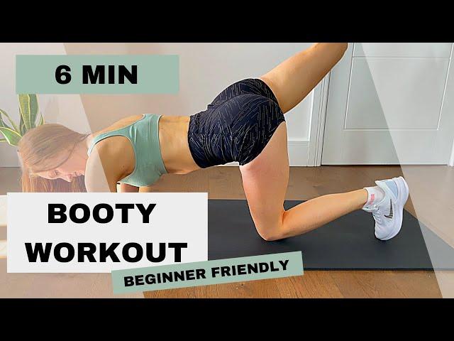 6 MIN BOOTY WORKOUT - round butt / no equipment / beginner friendly | Fitness Focus