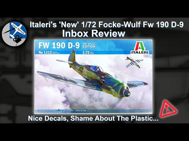 Italeri 1/72 Focke-Wulf Fw 190 D-9 Inbox Review – Nice Decals, Shame About the Plastic!