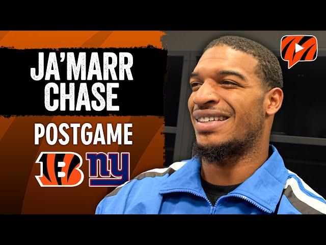 Ja'Marr Chase Reacts After Bengals WIN vs. Giants | NFL Week 6