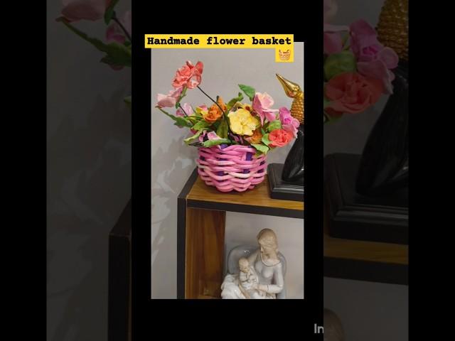 Clay Se Flower Basket Kaise Banae#clayart #shorts #ytstudio #youtubeshorts #shortsfeed #zhc