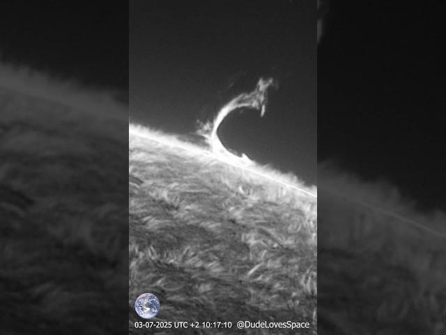 Amazing Coronal Mass Ejection! CME Seen Through My Solar Telescope #astronomy  #space  #solarsystem