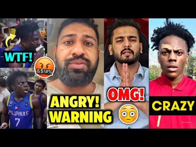 Rajat Dalal ANGRY WARNING! to Him  | IShowSpeed Eat Cat in Philippines, Elvish Yadav