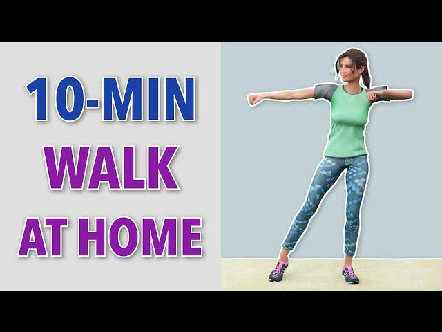 10-Min Walk At Home - Quick Low Impact Exercise