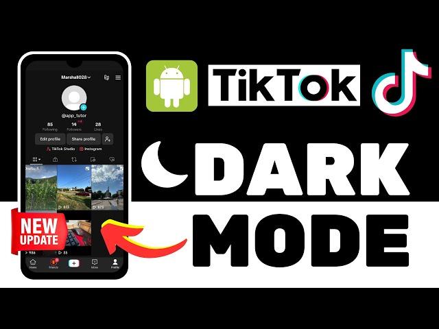 How to Get Dark Mode On TikTok For Android (NEW FEATURE!)