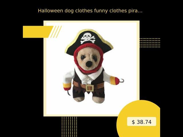 Halloween dog clothes funny clothes pirate clothes pet dress up foreign trade dog clothes