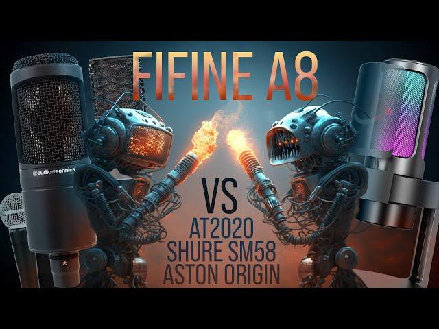 USB микрофон за 50$ vs xlr в 5 раз дороже: FIFINE A8 vs AT2020, Shure SM58, Aston Origin итд