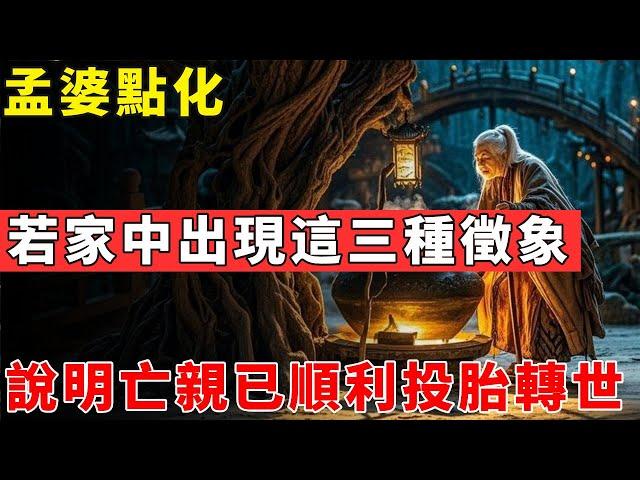 孟婆點化：若家中出現這三種徵象，說明亡親已順利投胎#佛光心境#佛陀#佛學#佛教#禪修#佛法智慧#佛教故事#佛教文化