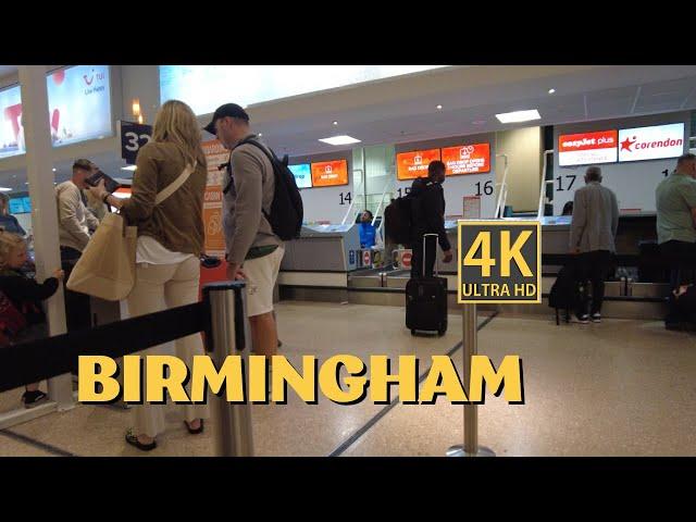 Birmingham International Airport Departures,4K,UHD 