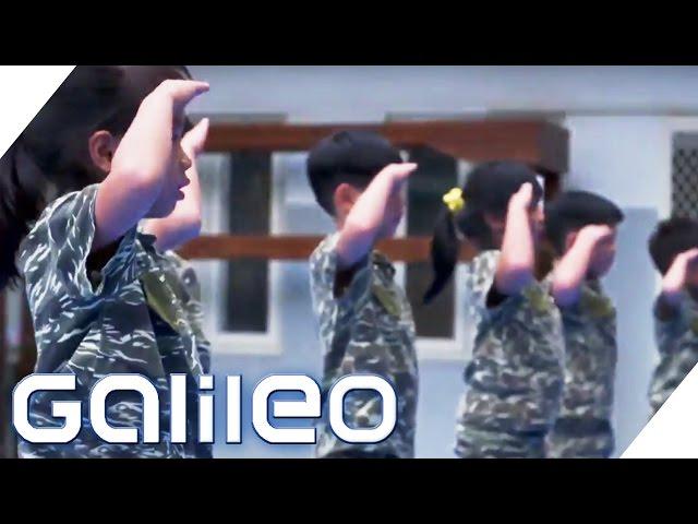 Der härteste Militär-Kindergarten Taiwans | Galileo | ProSieben