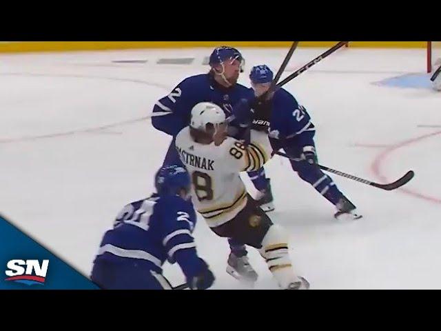 Maple Leafs' Simon Benoit And Ryan Reaves String Together Trio Of Massive Hits On Bruins