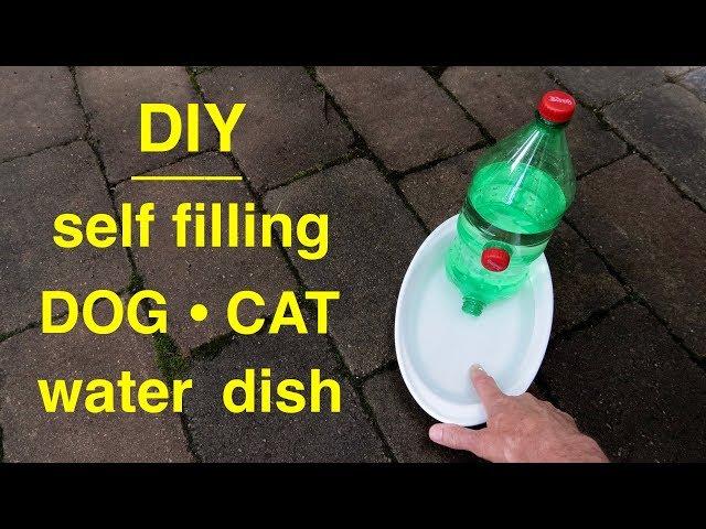 How to make a ● DOG/CAT Self filling ● Water Dish