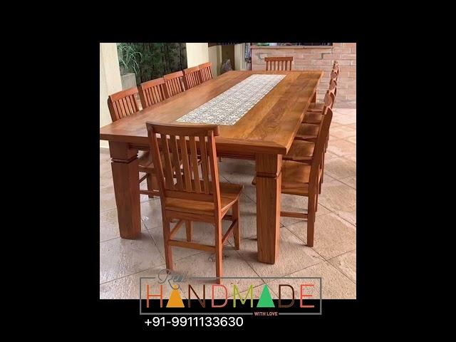 Dining Table: Latest Wooden dining table & chair design | Modern Dining Table Set #furniture #couch