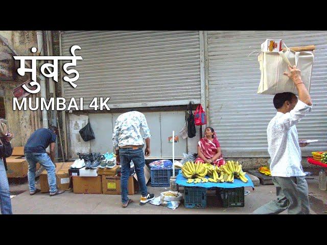 MUMBAI Walking Tour  - India’s Mega City Life 4K HDR