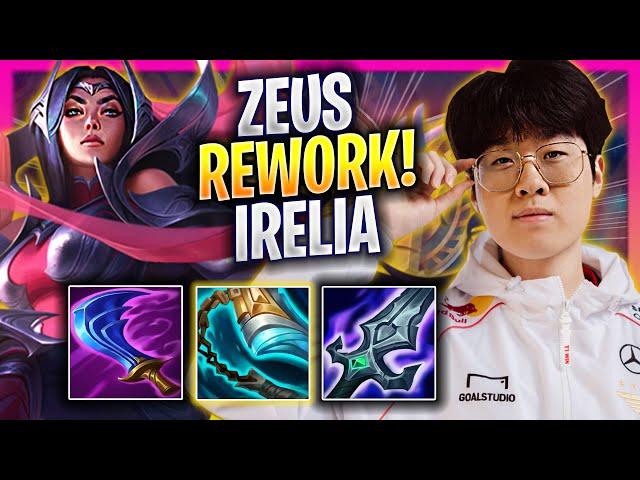 ZEUS TRIES NEW IRELIA REWORK! - T1 Zeus Plays Irelia TOP vs Vladimir! | Season 2024