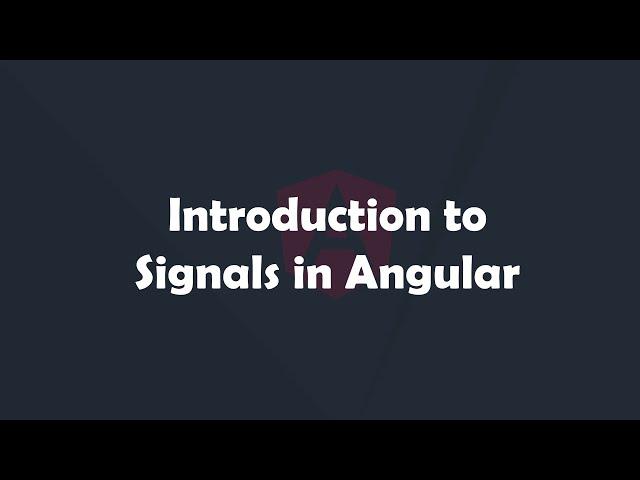 Introduction to Signals in Angular | Angular Concepts made easy | Procademy Classes