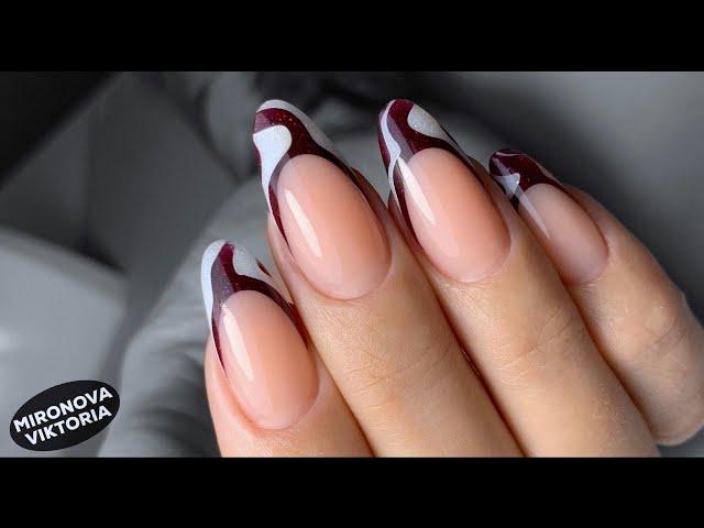 Unusual French manicure  Mironova Victoria.
