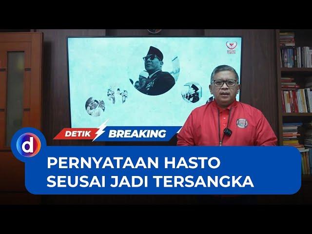 Hasto soal Jadi Tersangka KPK: Kami Taat Hukum