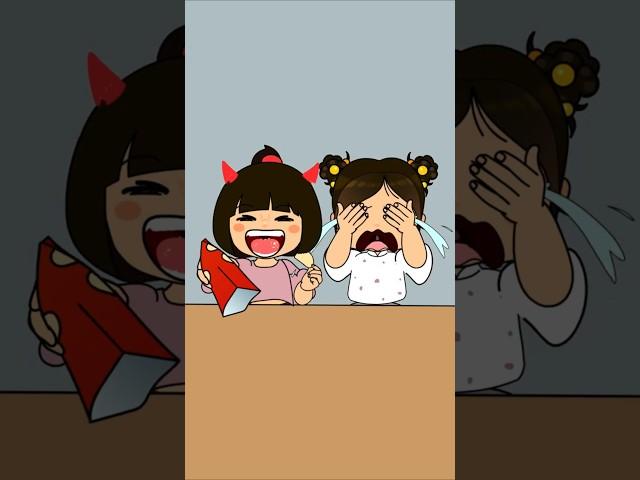 姐妹互相恶作剧.The sisters played pranks on each other.#animation #funny #cute #動畫 #comedy #memes #cartoon