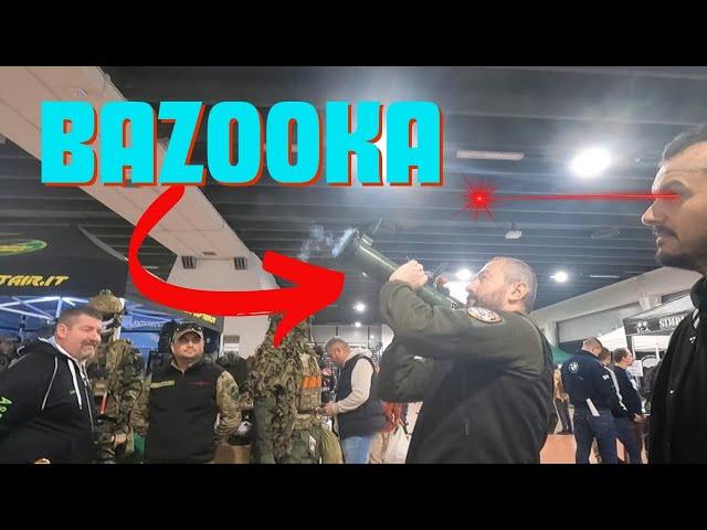 ABBIAMO  SPARATO con un  BAZZOKA alla  FIERA DI FERRARA- softair VLOG