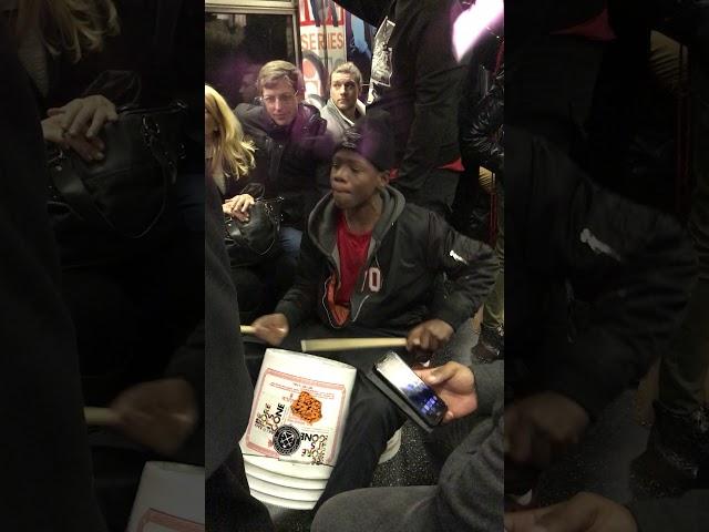 Tarron & Jordan Sing/Drum on NYC Subway