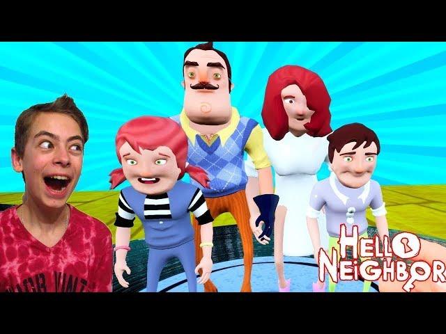 ПРИВЕТ СОСЕД ПЕРЕОДЕВАЕМ СОСЕДА В ЛЕДИ БАГ И СТИВА Смешное видео hello neighbor