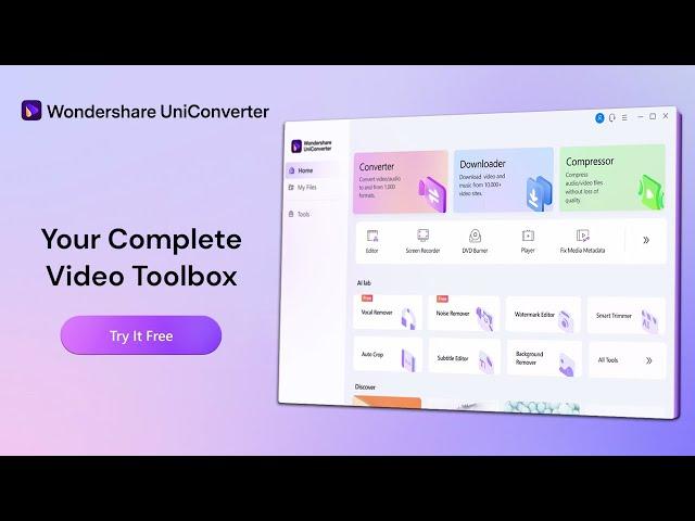 Wondershare UniConverter - Your complete video toolbox（General 50s)