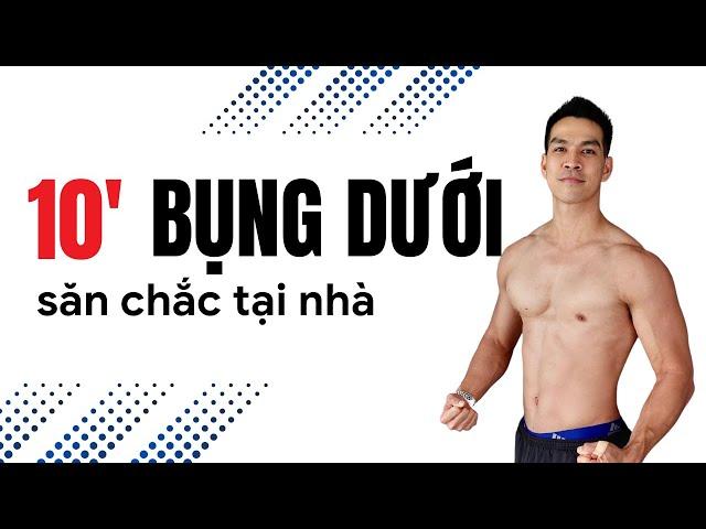 10 phút Tập Bụng Dưới Săn Chắc | Hubert Cu