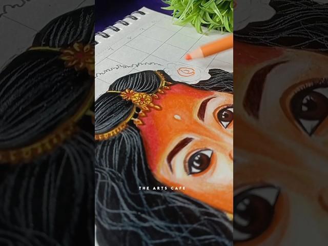 Navratri Special Maa Durga drawing️|| Cutest Maa Durga drawing|| #shorts