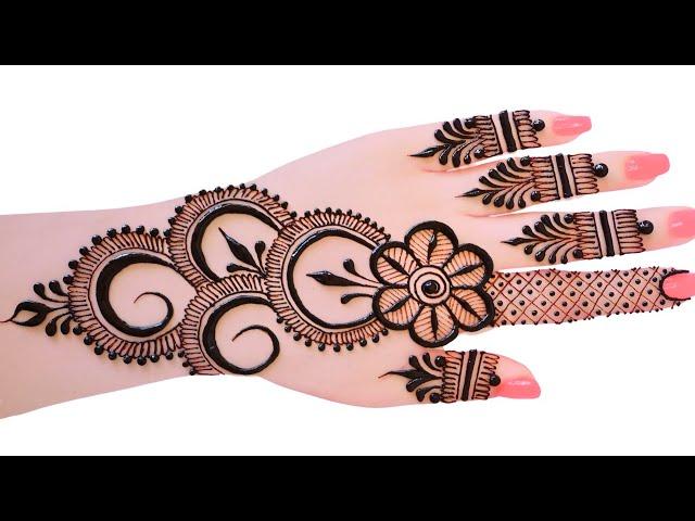 easy top Arabic mehndi design-weddingDulhan special #mehndidesign-simple#henna #madhi#eid #mehandi