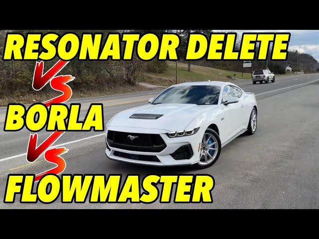 2024 Ford Mustang GT 5.0L S650: Resonator Delete Vs Borla Switchfire Vs Flowmaster Outlaw!