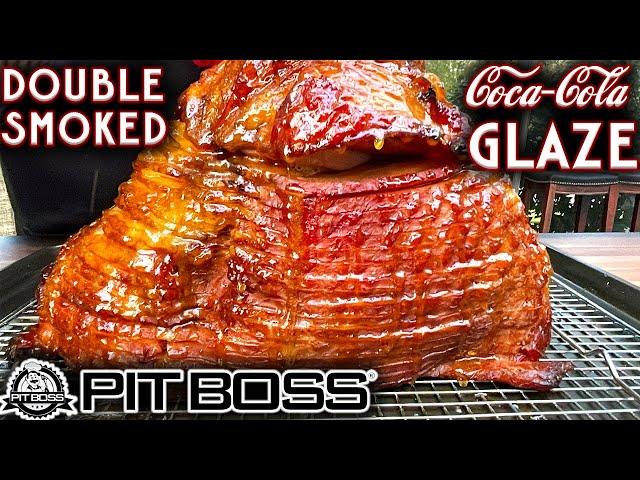 AMAZING COCA-COLA GLAZED DOUBLE SMOKED HAM ON PIT BOSS PELLET GRILL! PLATINUM LAREDO 1000