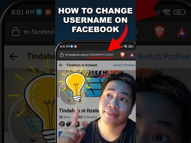 How to change username on Facebook #shorts #itzatech