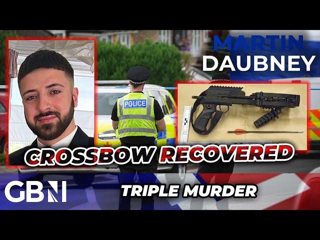 Crossbow RECOVERED from Kyle Clifford as triple murder suspect HOSPITALISED in 'SERIOUS condition'