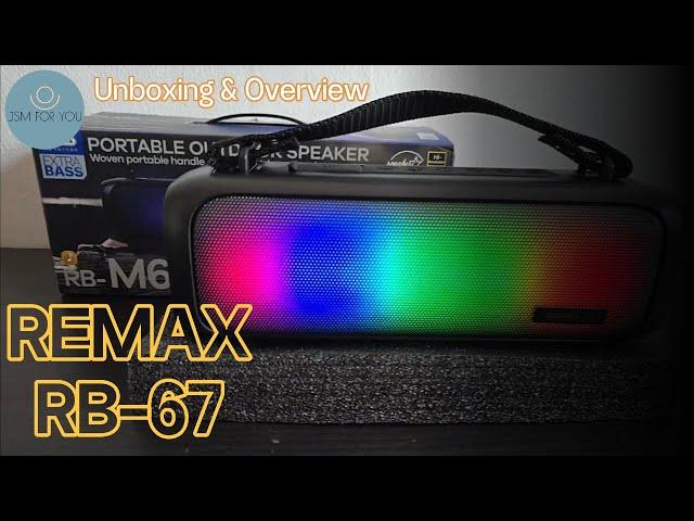 REMAX RB M67 Portable Outdoor Speaker Unboxing & Overview 