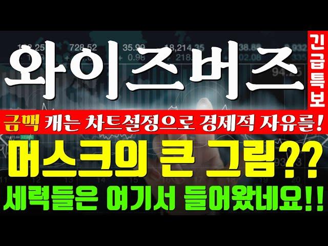 [와이즈버즈대응]차트설정 이대로만 해보세요 돈 들어옴!! #와이즈버즈차트분석 #와이즈버즈전략 #구글에이전시관련주