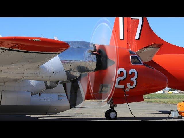 Aero Union Lockheed P-3A Orion engine run-up