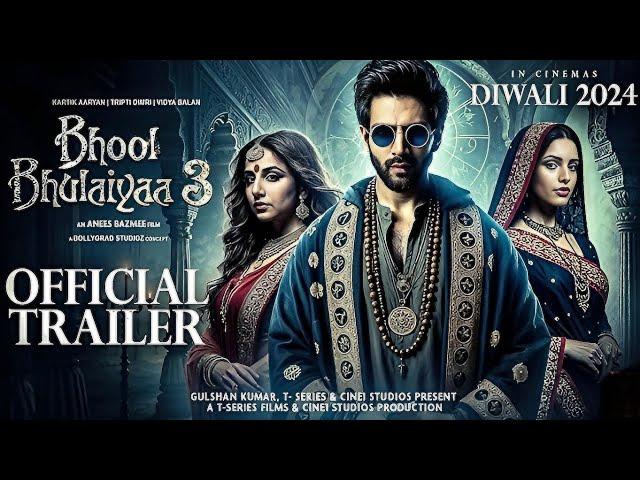 Kartik Aryan Bhool Bhulaiyaa 3 Movie Official Poster Review And Update | Bhool Bhulaiyaa 3 Trailer |