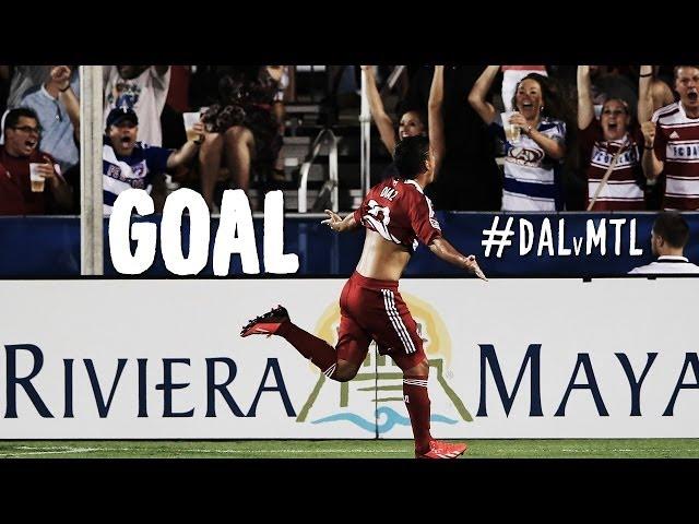 GOAL: Mauro Diaz snaps free kick bender by Perkins | FC Dallas vs Montreal Impact