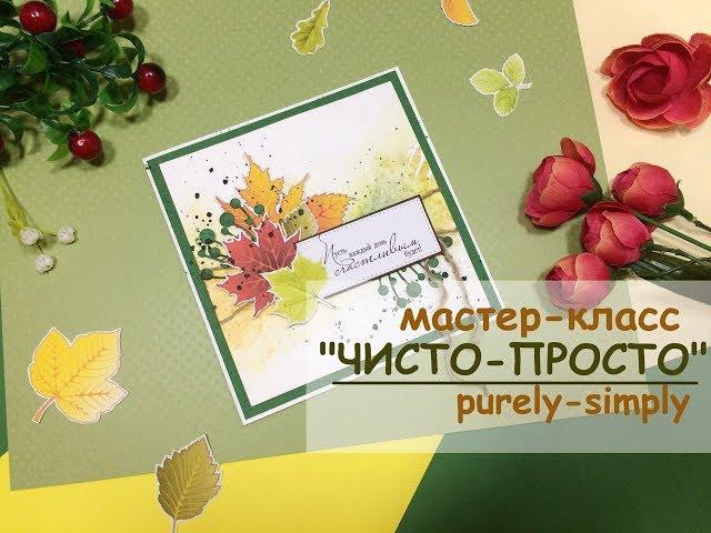 ЧИСТО-ПРОСТО. Мастер-класс. Скрапбукинг. Clean and simple cards. Scrapbooking