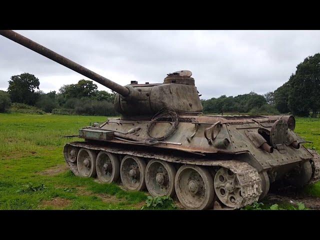 Ghostly Abandoned WW2 Russian T34 Tank заброшенный танк