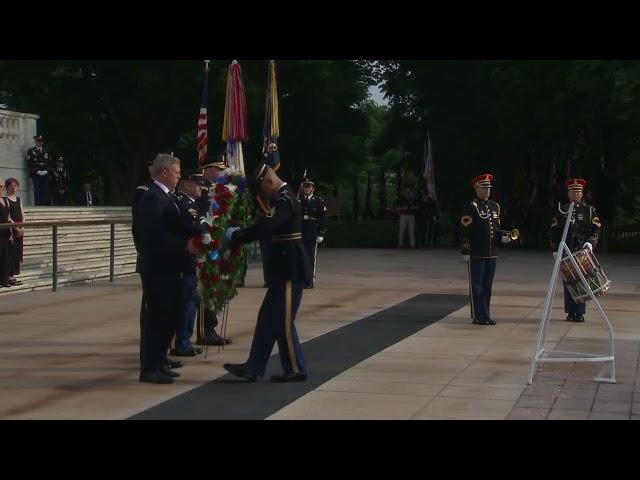 ARMY 250th Birthday - Wreath Laying at the Tomb of the Unknown Soldier