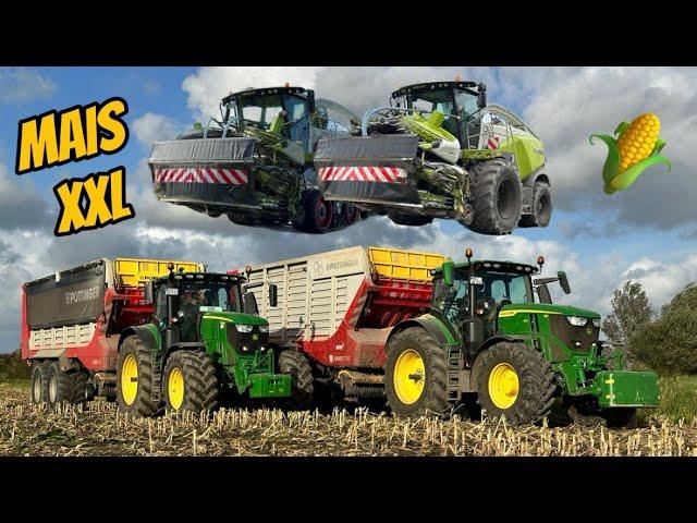 MAISMONSTER bei der Arbeit - XXL-Ernte mit Claas Jaguar 990 und 960 TT | Lohnunternehmen Nagel (4K)