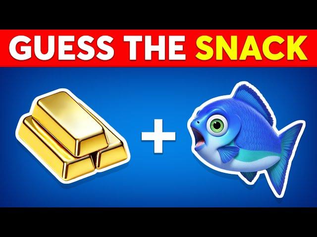 Can You Guess The SNACK & JUNK FOOD By Emoji?  Emoji Quiz Challenge 2025