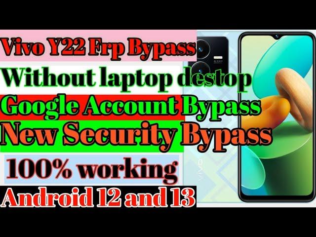 Vivo Y22 Frp Bypass Without Pc |New Upadate |How to Bypass Frp on Vivo Y22 |100%Working New security