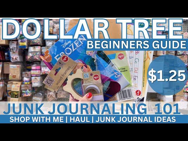 Beginner’s Junk Journal Kit on a Budget? Dollar Tree Has It All! NEW ITEMS! #dollartreehaul