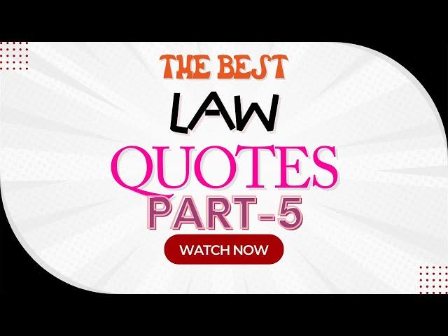 Powerful Law Quotes | Legal Legends | Atiq Usman Official