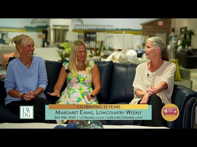 CONVERSATIONS ON THE COUCH | Margaret Evans: Celebrating 25 Years! | Lowcountry Weekly | WHHITV