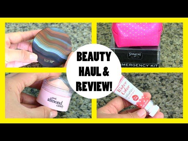 Beauty Haul & Review: Tarte Amazonian Clay Foundation, Philosophy, Sephora, Imomoko