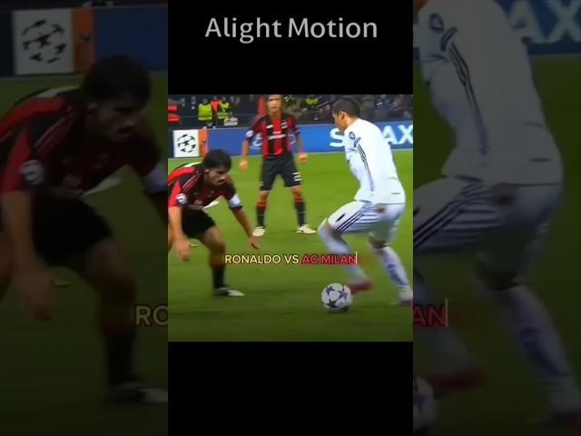 RONALDO VS ACMILAN #cr7 #realmadrid #acmilan #ronaldo #fyp #shorts #football #shortsfeed #soccer