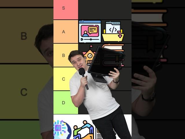 The BEST way to learn code!? (Tier List)‍ #code #programming #technology #software #tech #dev